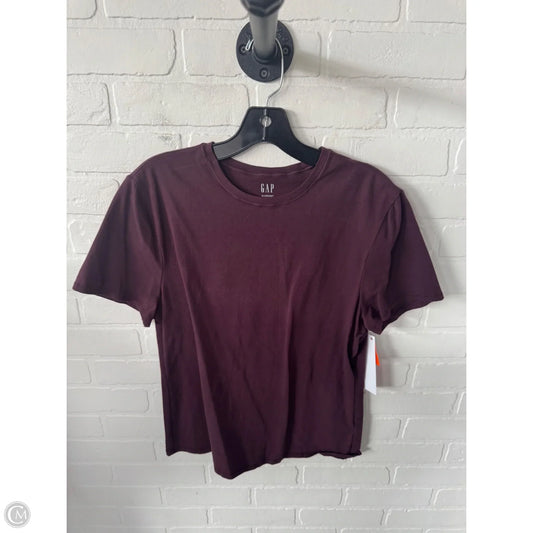 Top Short Sleeve Basic By Gap In Purple, Size: Xl