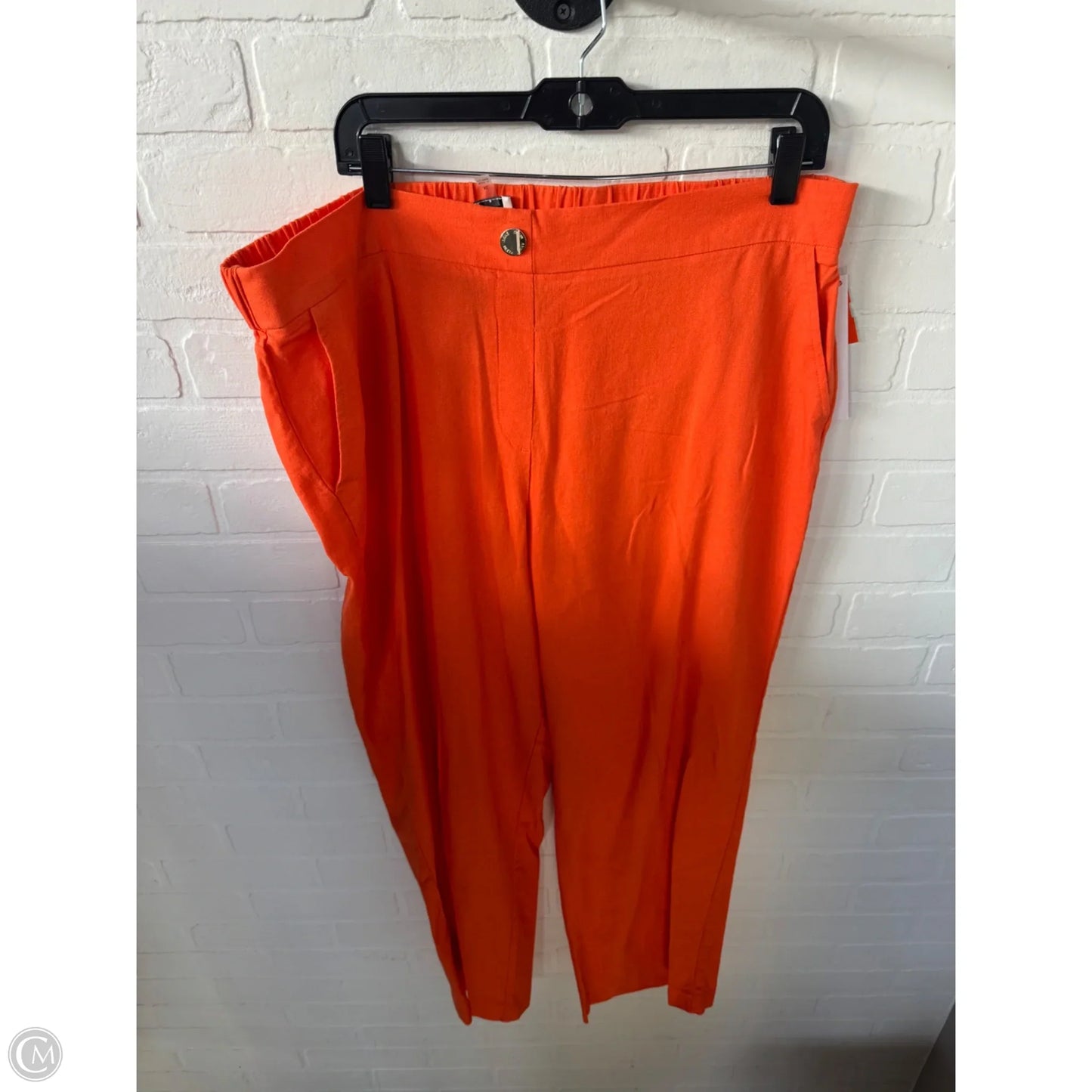 Pants Linen By Anne Klein In Orange, Size: 16