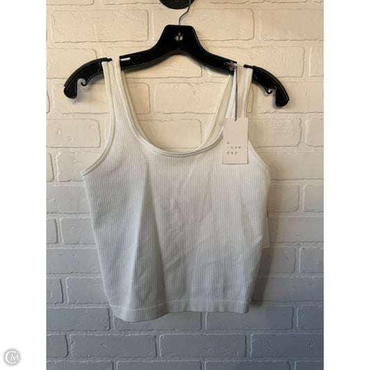 Top Sleeveless Basic By A New Day In White, Size: L