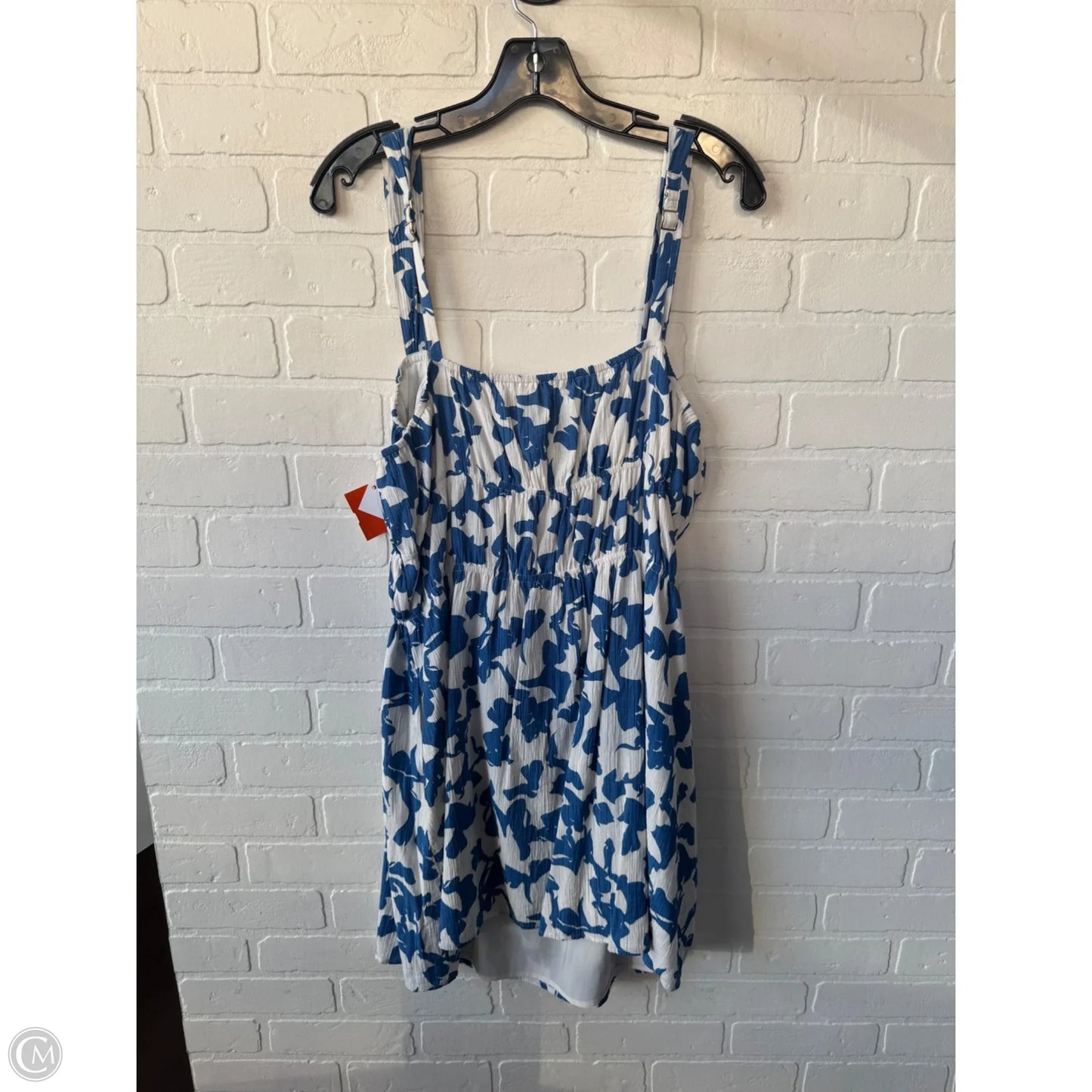 Dress Casual Short By Abercrombie And Fitch In Blue & White, Size: Xl