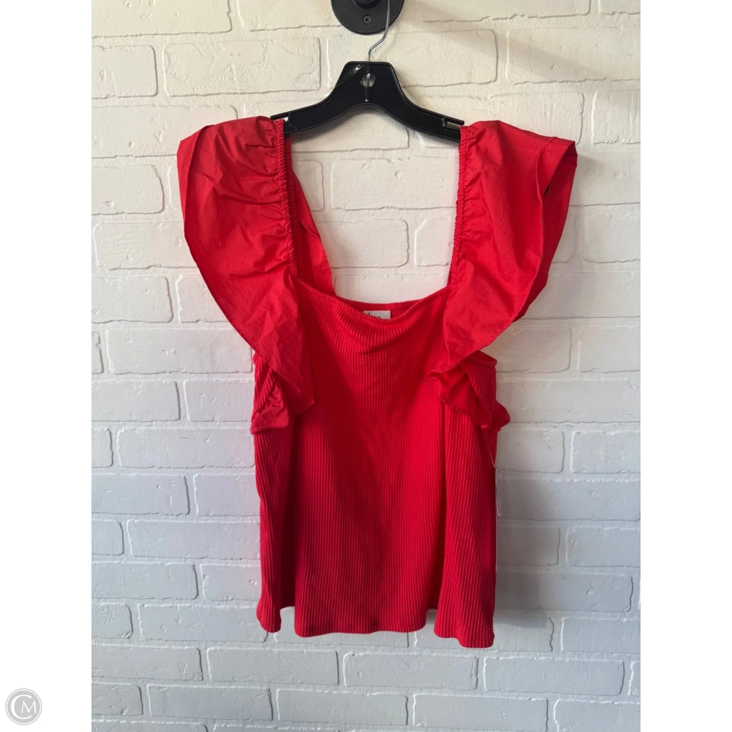 Top Sleeveless Basic By A New Day In Red, Size: Xxl