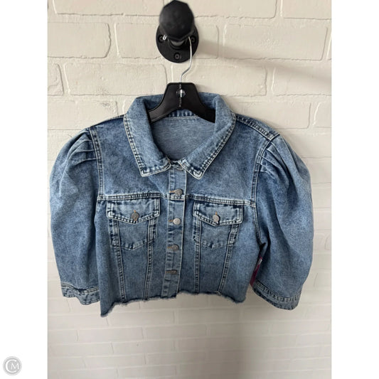 Jacket Denim By Cme In Blue Denim, Size: Xl