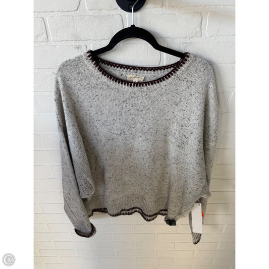 Sweater By Mystree In Brown & Grey, Size: M