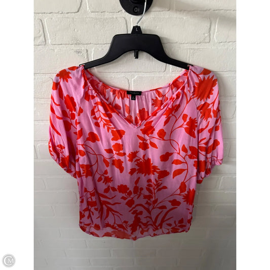 Top Short Sleeve By Talbots In Orange & Pink, Size: M