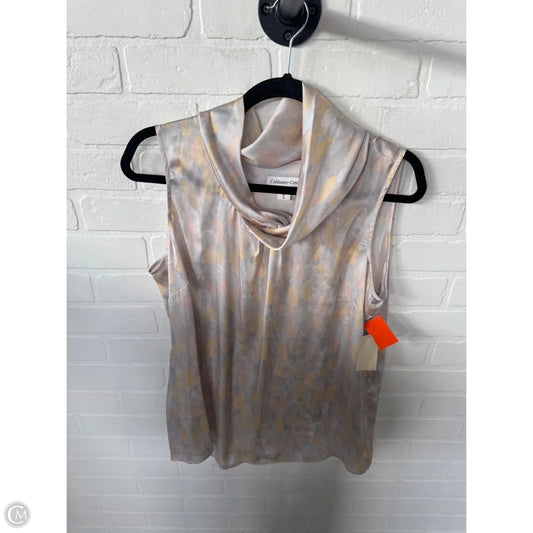 Top Sleeveless By Coldwater Creek In Grey & Yellow, Size: Xl