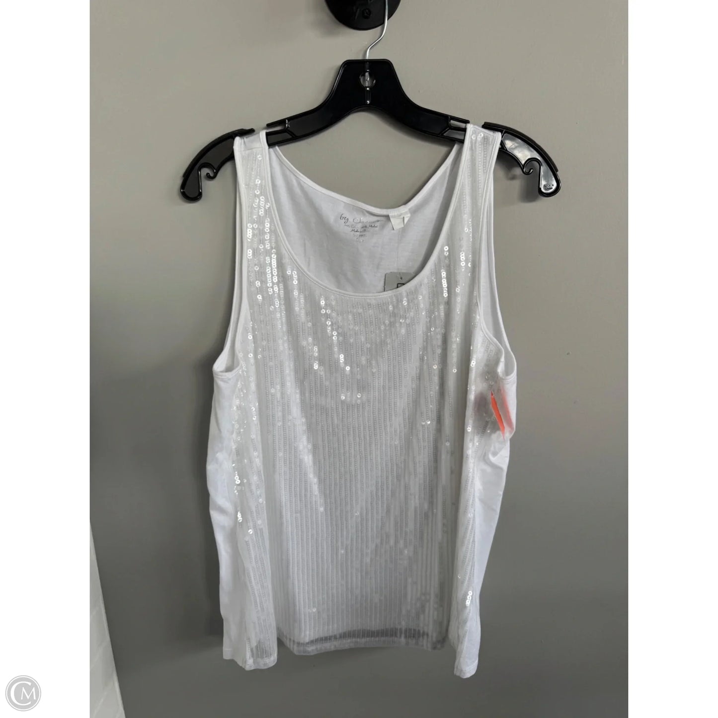 Top Sleeveless Basic By Chicos In White, Size: Xl