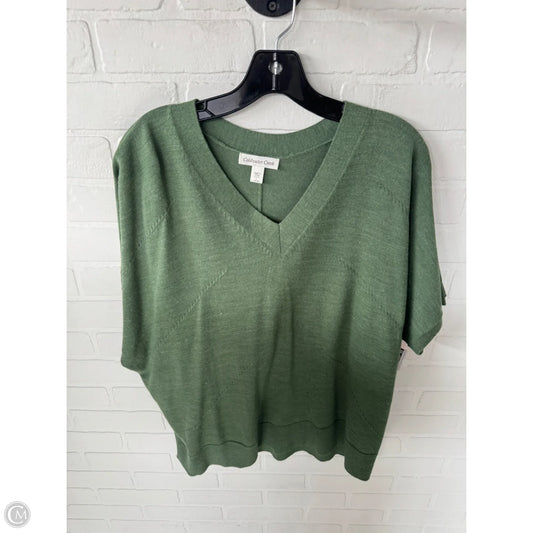 Sweater Short Sleeve By Coldwater Creek In Green, Size: L