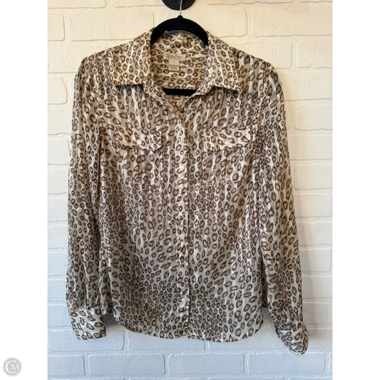 Top Long Sleeve By Lucky Brand In Brown, Size: S