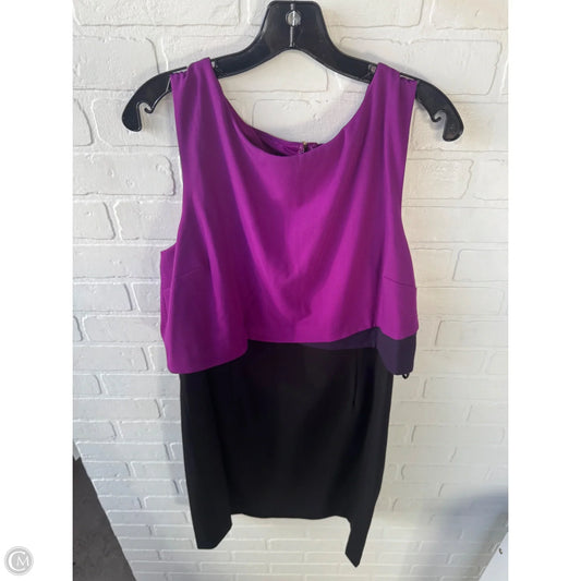 Dress Party Short By Ivanka Trump In Black & Purple, Size: Xl