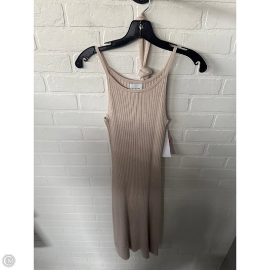 Dress Sweater By Pink Rose In Tan, Size: S