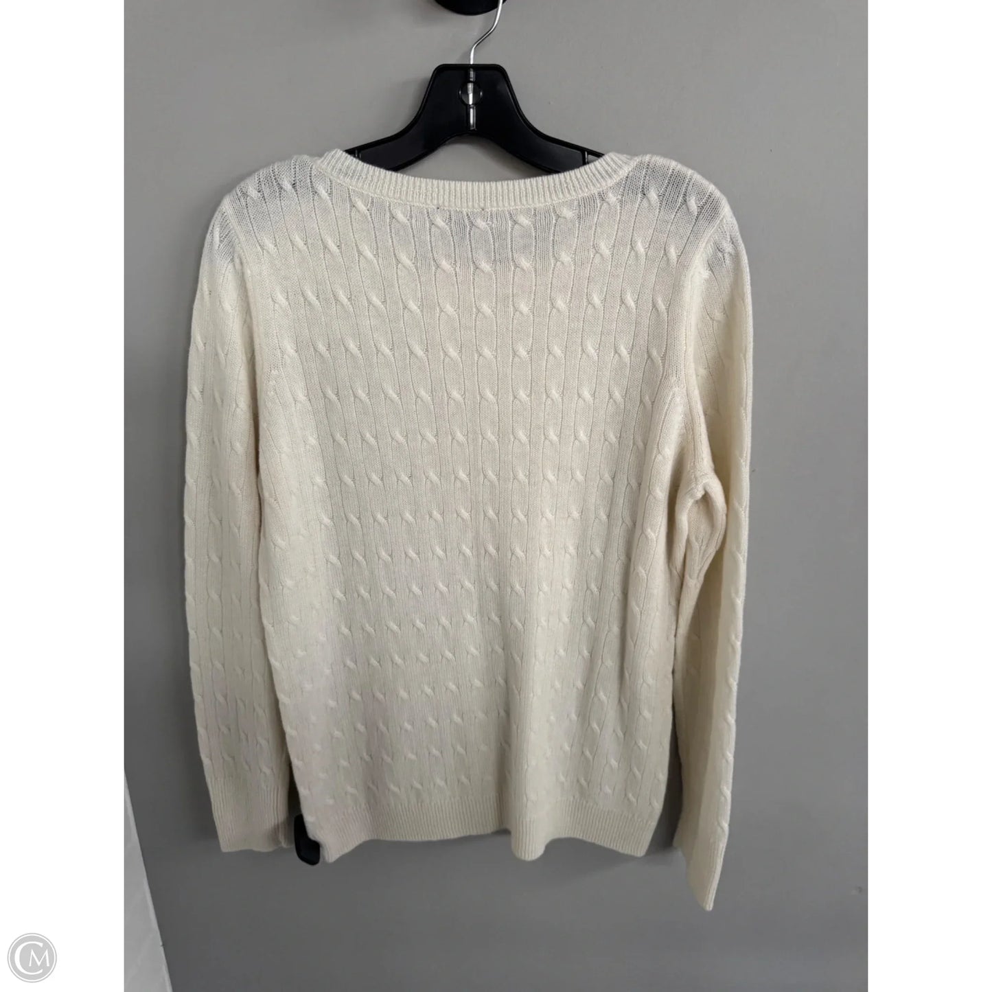 Sweater By Talbots In Cream, Size: L