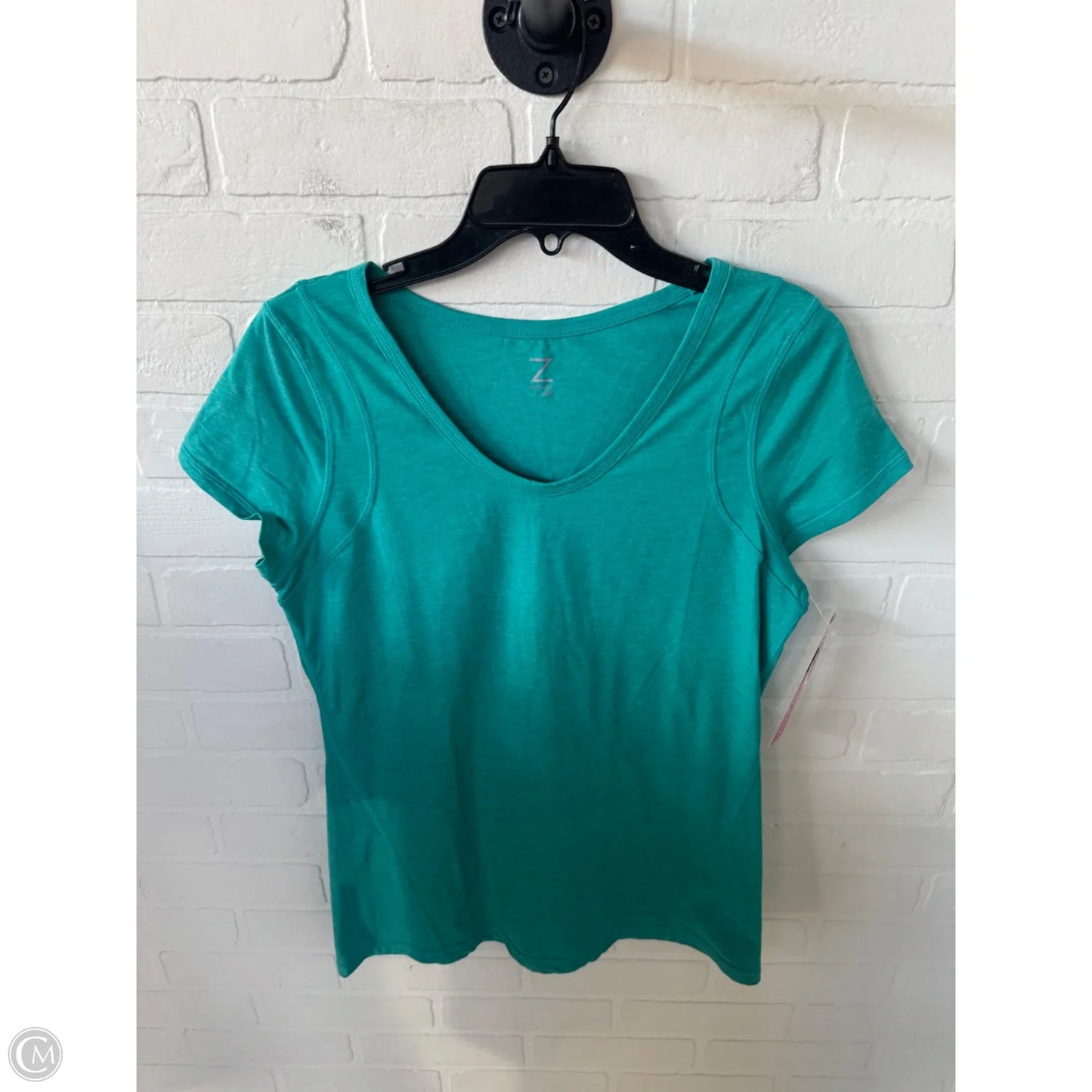 Athletic Top Short Sleeve By Zella In Blue, Size: L