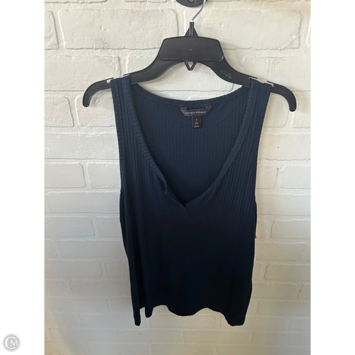 Top Sleeveless Basic By Banana Republic In Navy, Size: S