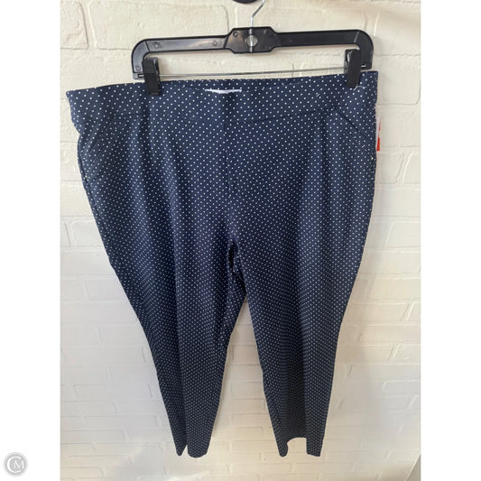 Pants Other By Liz Claiborne In Blue & White, Size: 16