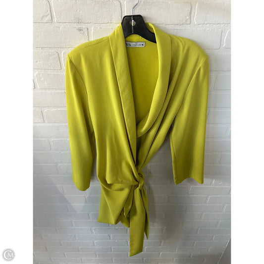 Dress Casual Short By Zara In Green, Size: L