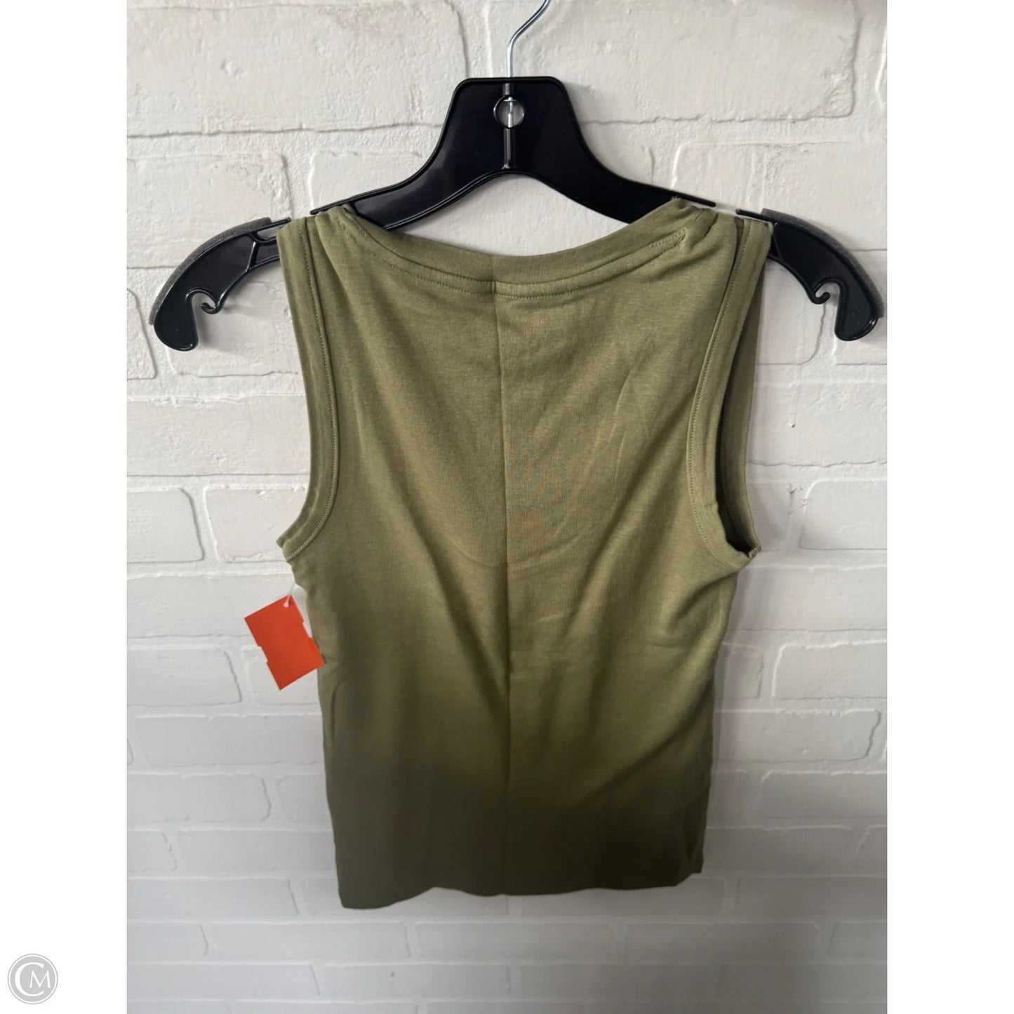 Top Sleeveless Basic By A New Day In Green, Size: S