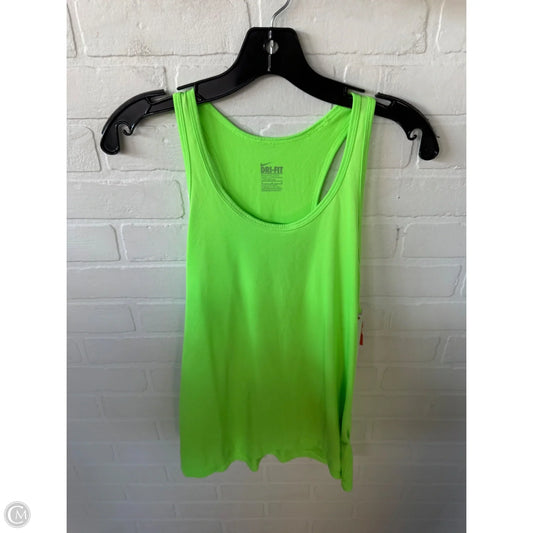 Athletic Tank Top By Nike In Green, Size: M