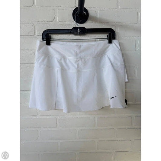 Athletic Skort By Nike In White, Size: 8