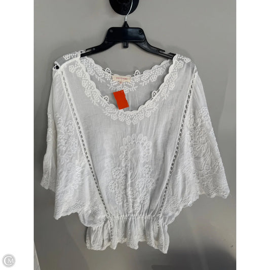 Top Short Sleeve By Solitaire In White, Size: L