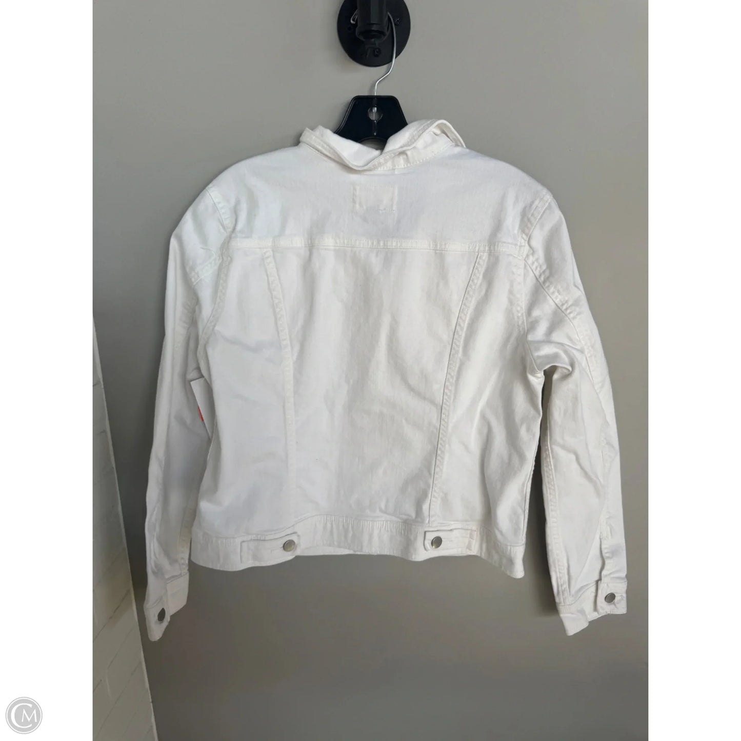Jacket Denim By Universal Thread In White Denim, Size: L