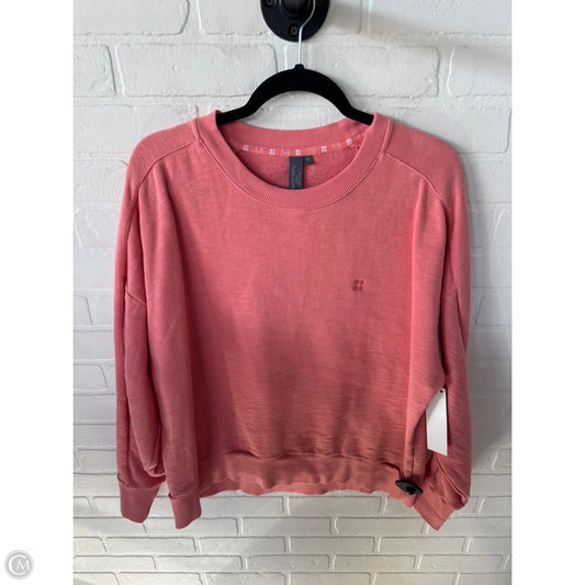 Athletic Sweatshirt Crewneck By Sweaty Betty In Pink, Size: Xl