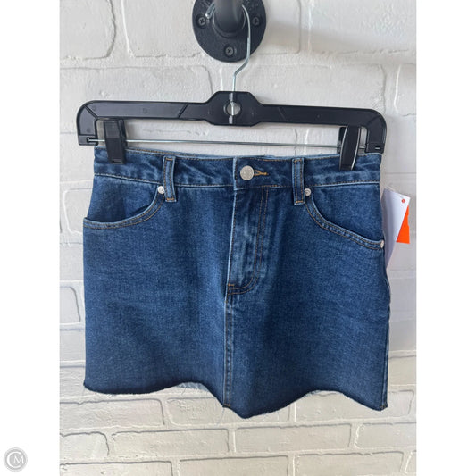 Skirt Mini & Short By Clothes Mentor In Blue Denim, Size: 4