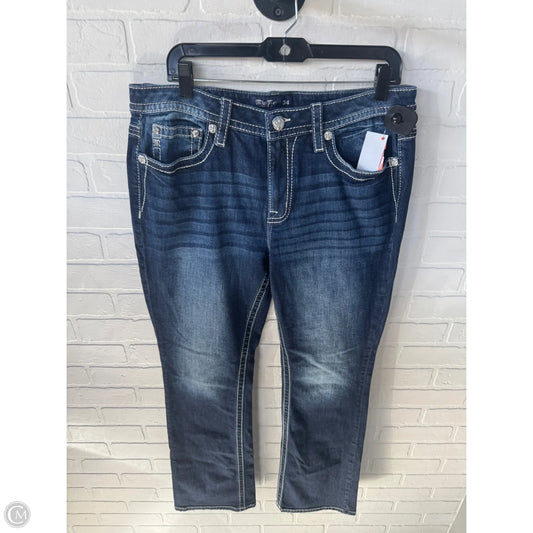 Jeans Boot Cut By Miss Me In Blue Denim, Size: 18