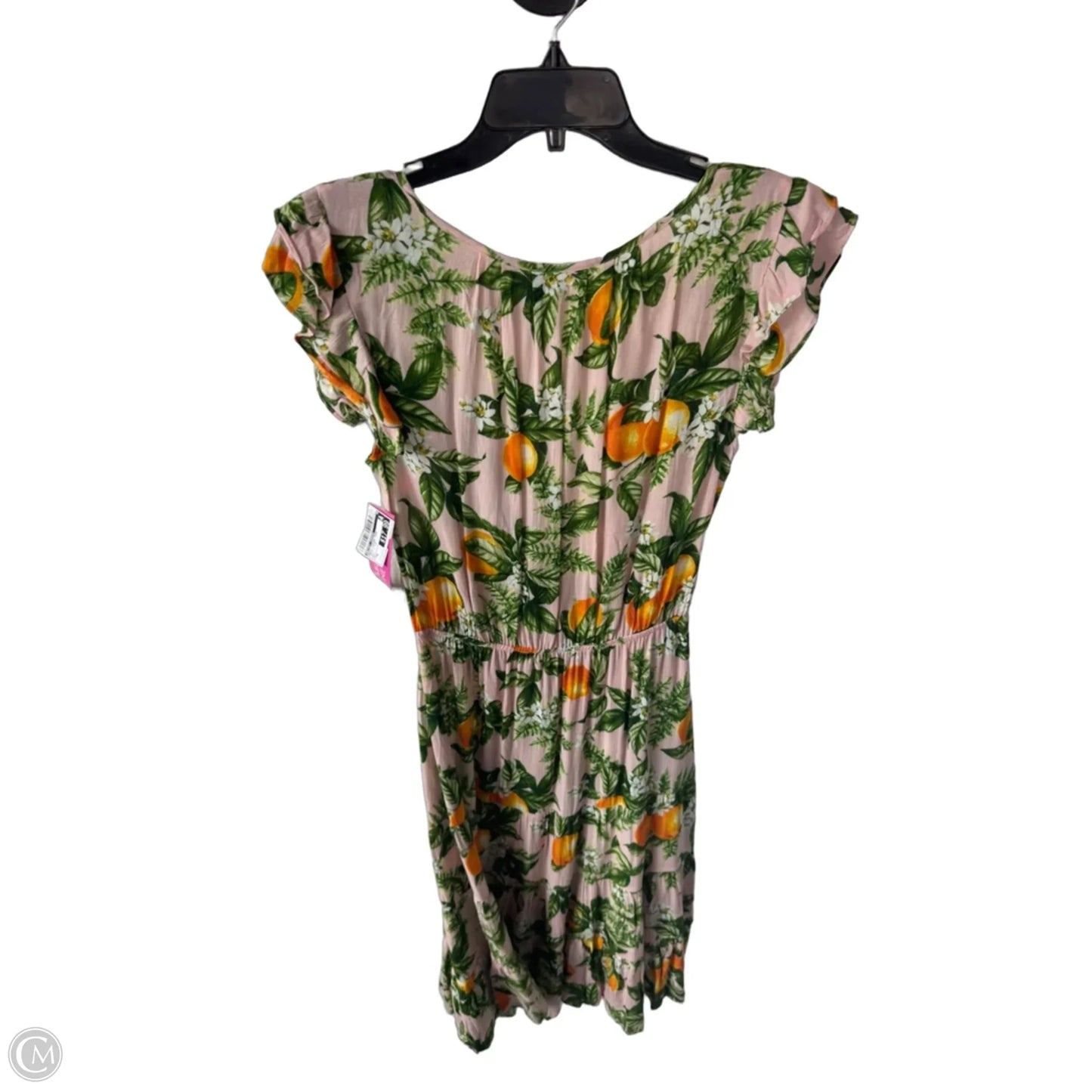 Dress Casual Midi By Betsey Johnson In Green & Pink, Size: M