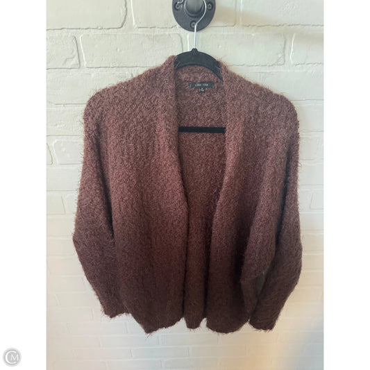 Sweater Cardigan By Love Tree In Brown, Size: S
