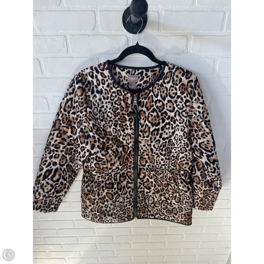 Jacket Puffer & Quilted By Chicos In Animal Print, Size: M