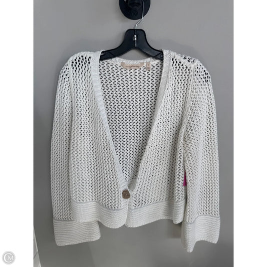 Sweater Cardigan By Soft Surroundings In White, Size: S