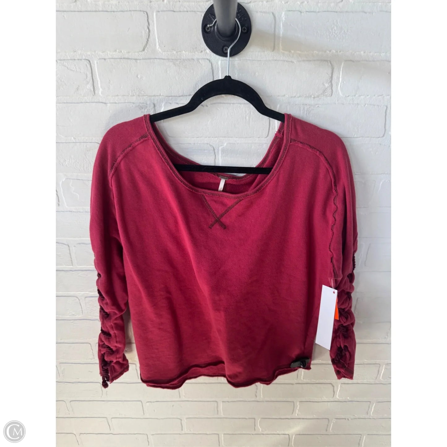 Sweatshirt Crewneck By Free People In Red, Size: S