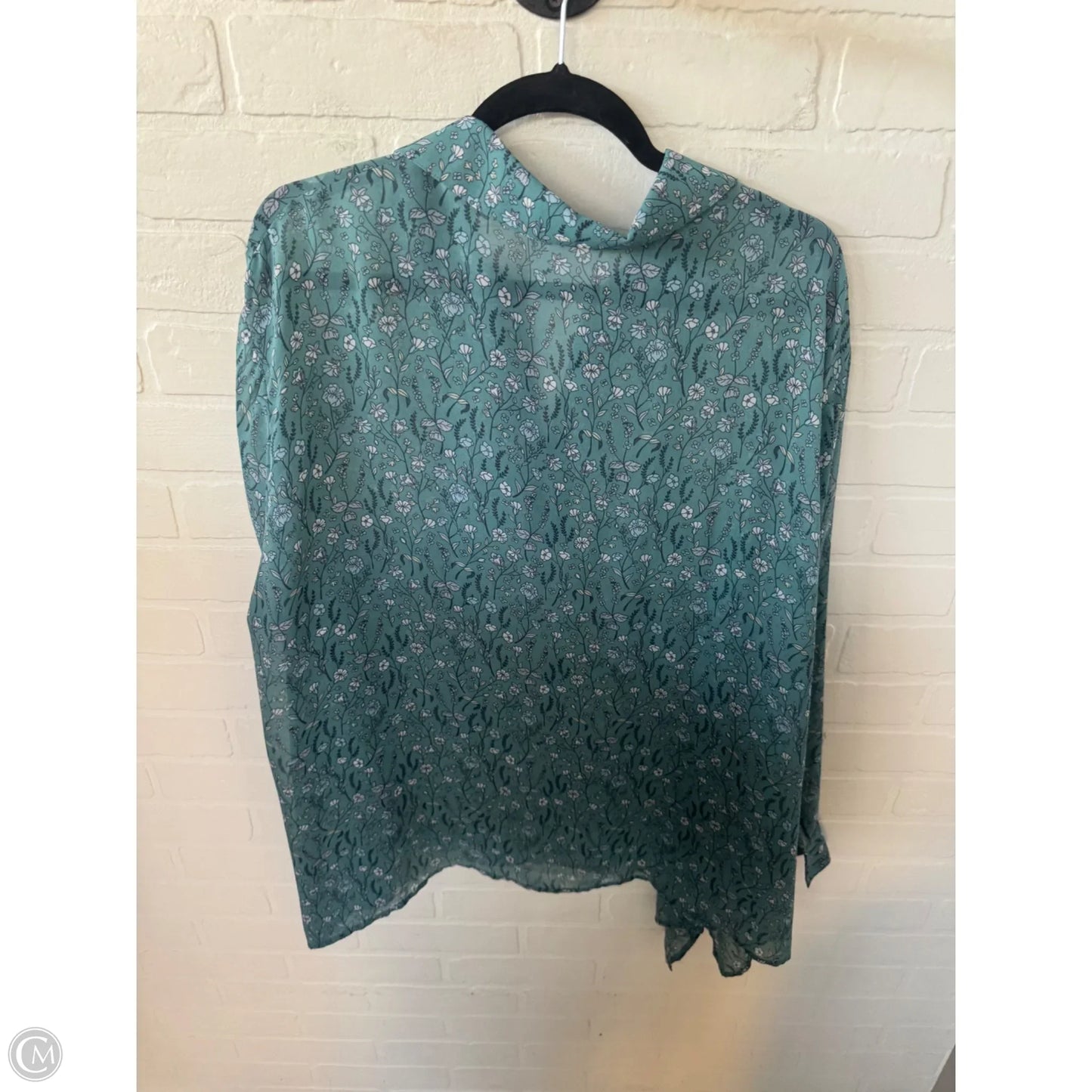 Top Long Sleeve By Cabi In Blue, Size: Xl