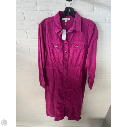 Dress Casual Maxi By Loft In Pink, Size: M