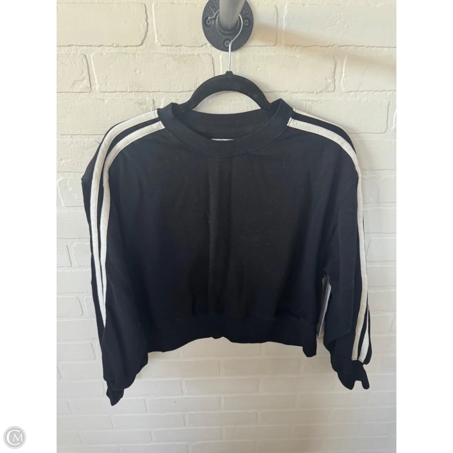Sweatshirt Crewneck By Old Navy In Black & White, Size: S