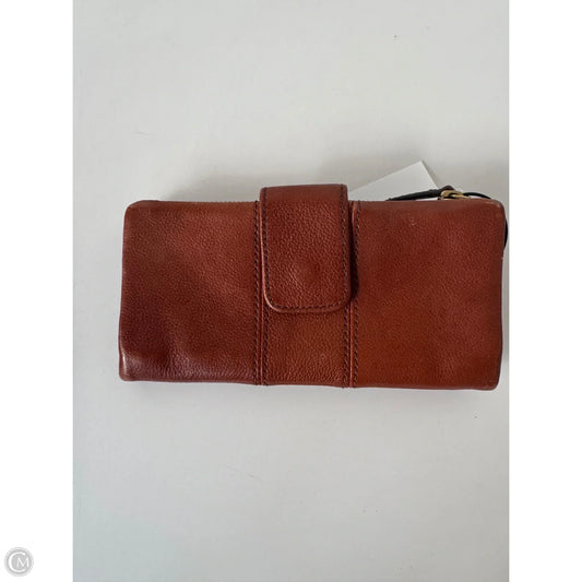 Wallet Leather By Fossil, Size: Large