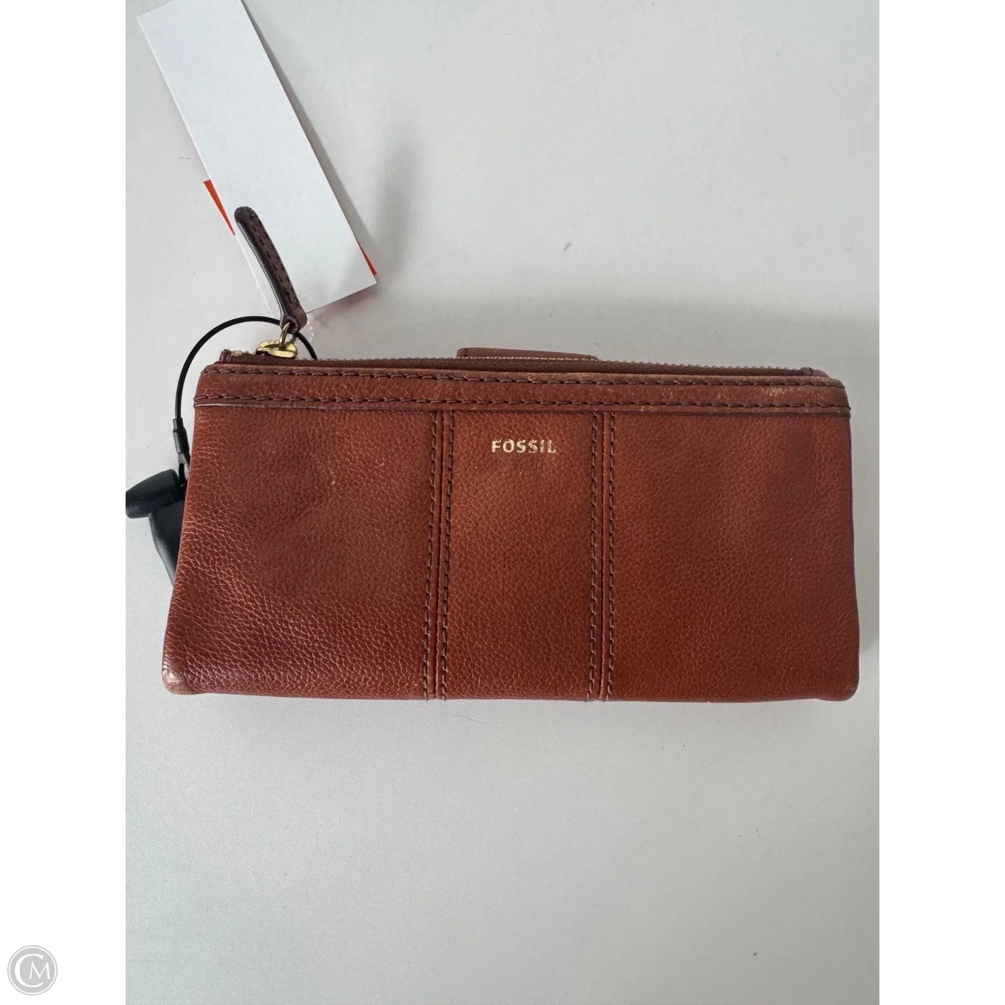 Wallet Leather By Fossil, Size: Large