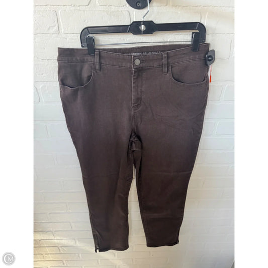 Jeans Boyfriend By Chicos In Brown Denim, Size: 12