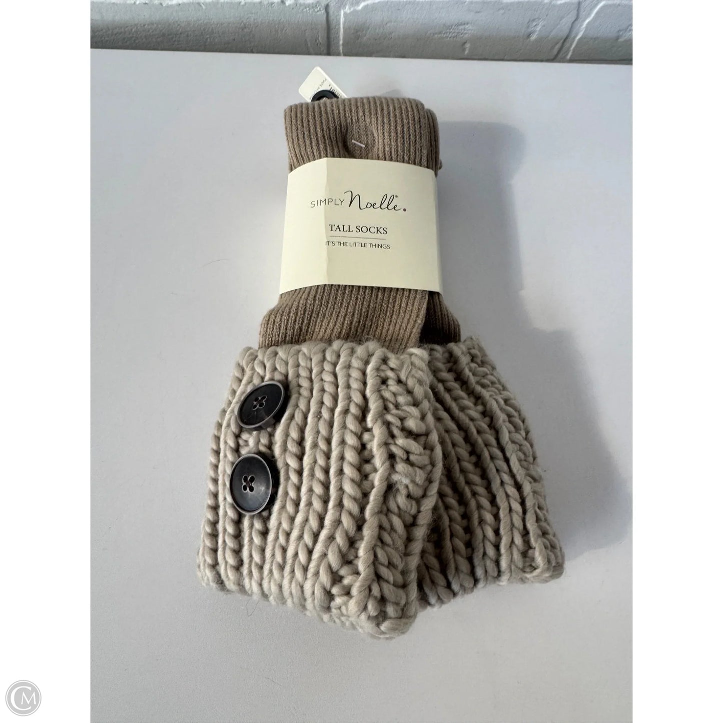 Socks By Simply Noelle In Tan, Size: Osfm