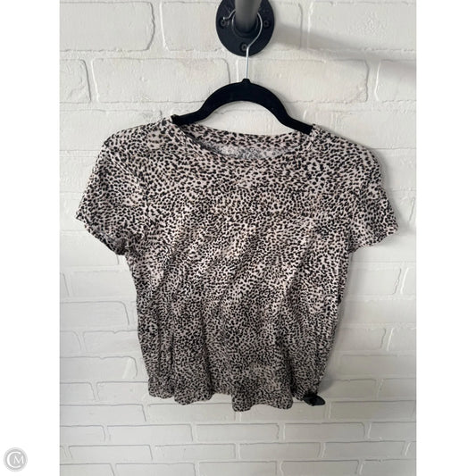Athletic Top Short Sleeve By Athleta In Animal Print, Size: S