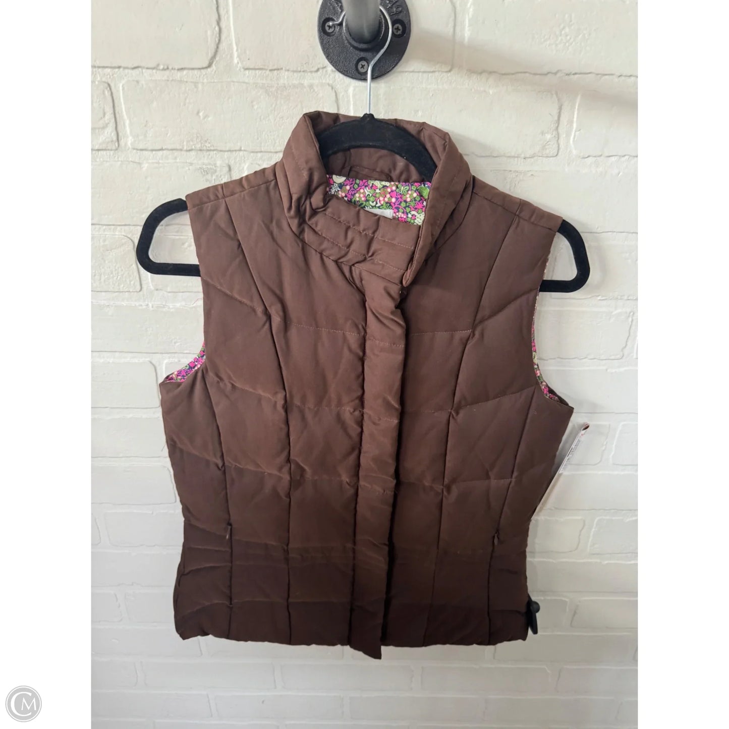 Vest Designer By Lilly Pulitzer In Brown, Size: Xs