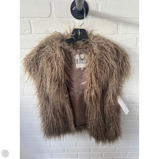 Vest Faux Fur & Sherpa By Bb Dakota In Tan, Size: S