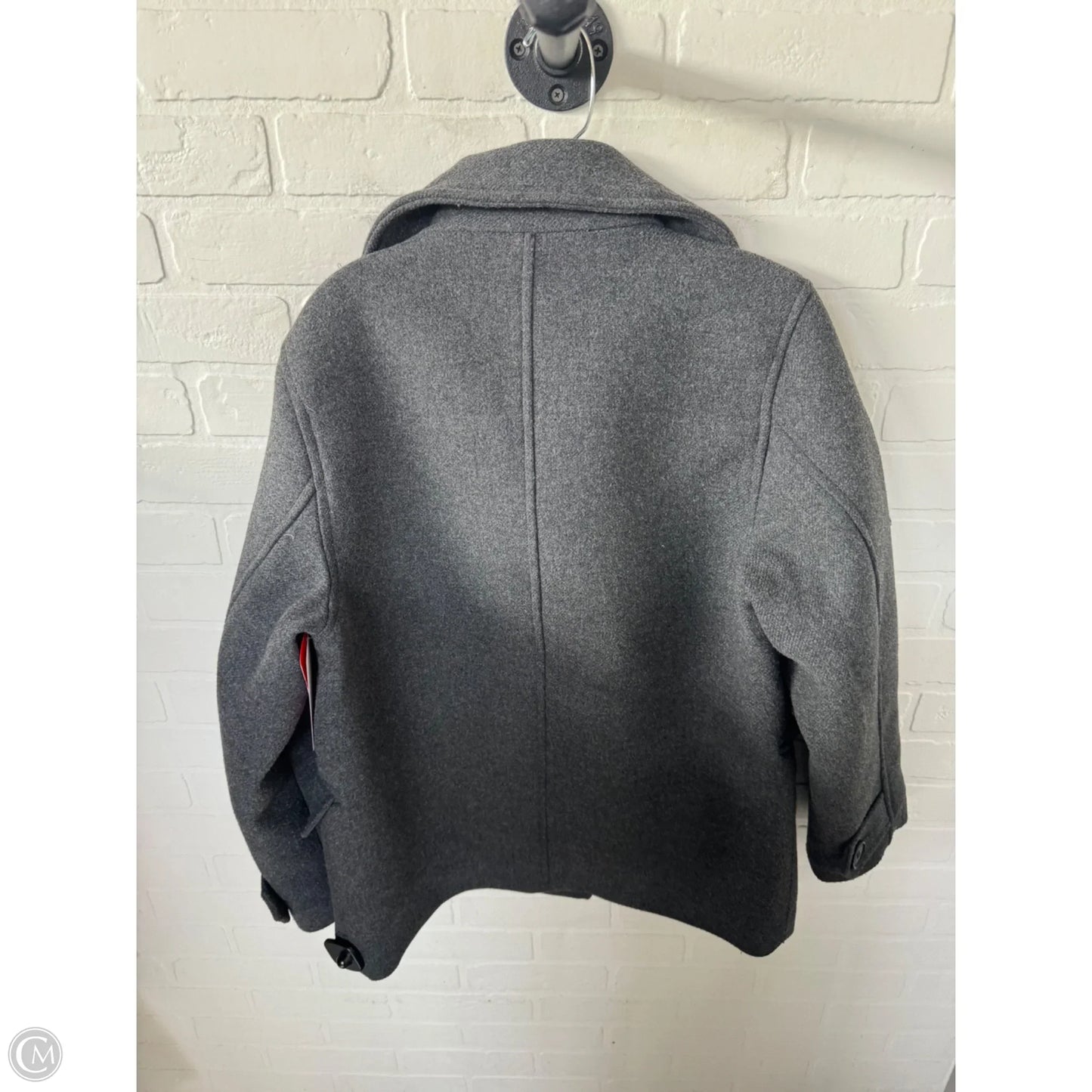 Coat Peacoat By H&m In Grey, Size: S