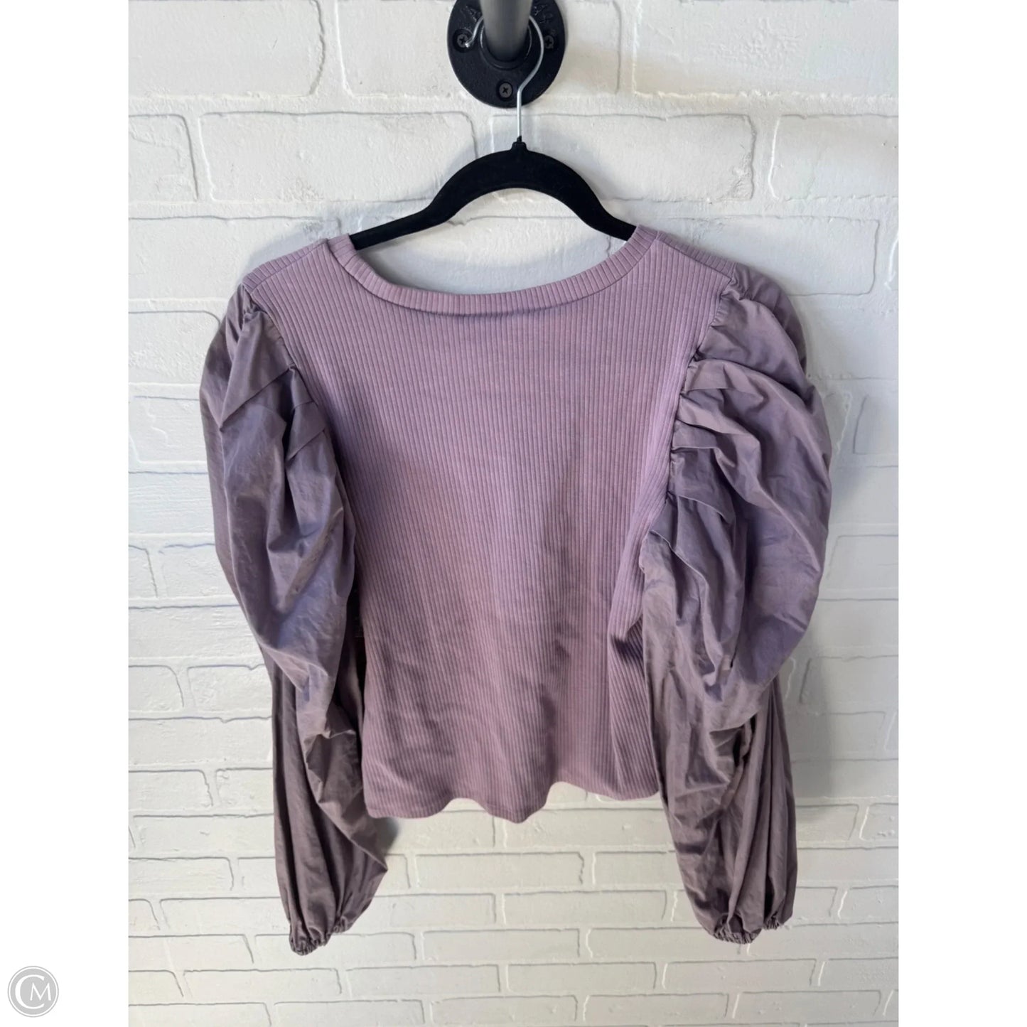 Top Long Sleeve By Lea & Viola In Purple, Size: L