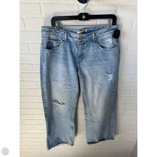 Jeans Wide Leg By Levis In Blue Denim, Size: 14