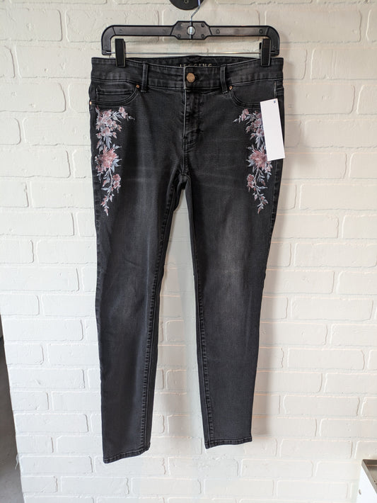 Black Floral Jeans Skinny White House Black Market, Size 6