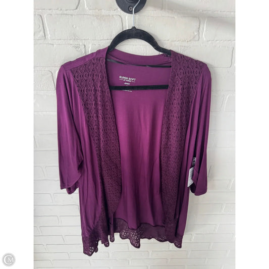 Cardigan By Torrid In Purple, Size: L