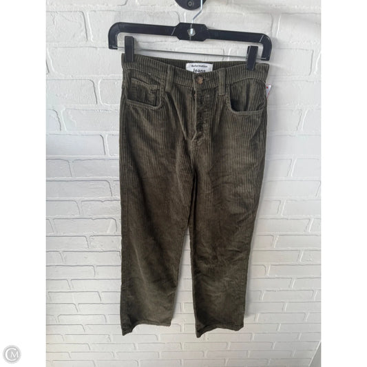 Pants Corduroy By Reformation In Green, Size: 0