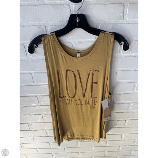 Top Sleeveless Basic By Clothes Mentor In Brown, Size: L