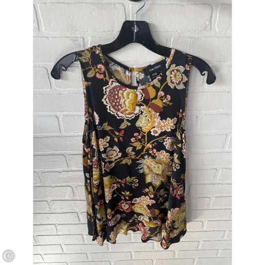 Top Sleeveless By Karen Kane In Black & Yellow, Size: S